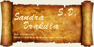 Sandra Drakula vizit kartica